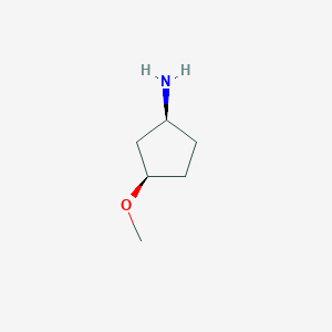 molecular formula C6H13NO B13349091 (1S,3R)-3-Methoxycyclopentan-1-amine CAS No. 2227198-94-7