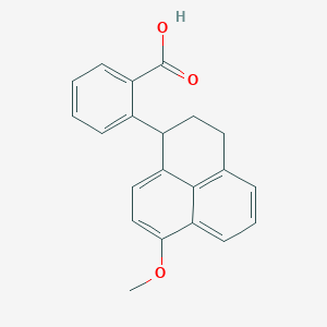 molecular formula C21H18O3 B13349093 2-(7-Methoxy-2,3-dihydro-1H-phenalen-1-yl)benzoic acid 