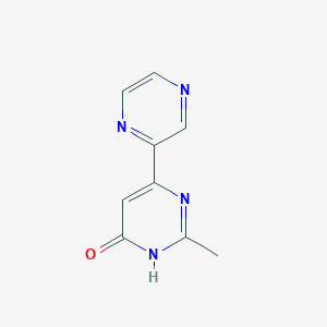 2-Methyl-6-(pyrazin-2-yl)pyrimidin-4-ol