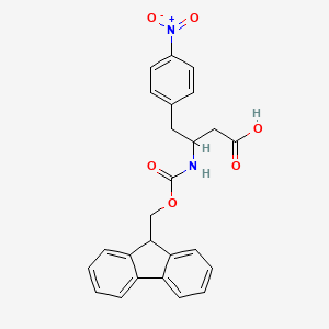 3-((((9H-Fluoren-9-yl)methoxy)carbonyl)amino)-4-(4-nitrophenyl)butanoic acid