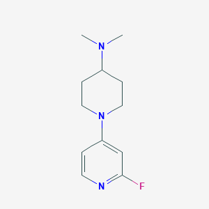 1-(2-Fluoropyridin-4-yl)-N,N-dimethylpiperidin-4-amine