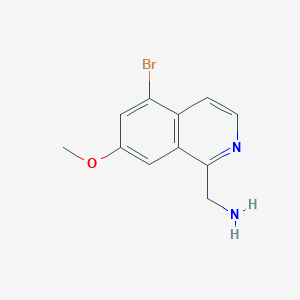 (5-Bromo-7-methoxyisoquinolin-1-yl)methanamine