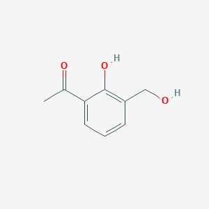 molecular formula C9H10O3 B13349161 1-(2-Hydroxy-3-(hydroxymethyl)phenyl)ethanone 