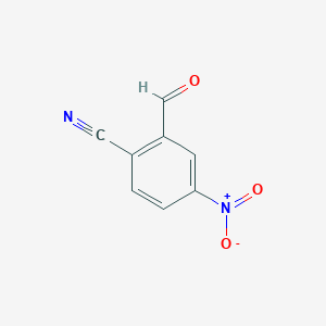 molecular formula C8H4N2O3 B13349168 2-Formyl-4-nitrobenzonitrile 