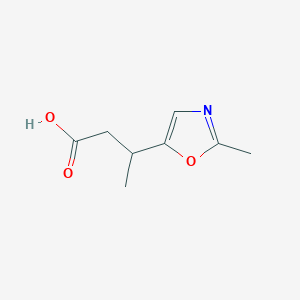 molecular formula C8H11NO3 B13349175 3-(2-Methyloxazol-5-yl)butanoic acid 