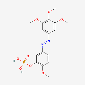 (Z)-2-Methoxy-5-((3,4,5-trimethoxyphenyl)diazenyl)phenyl dihydrogen phosphate