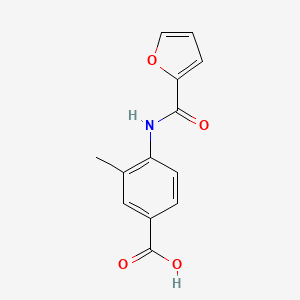 molecular formula C13H11NO4 B1334921 4-(2-呋喃酰胺基)-3-甲基苯甲酸 CAS No. 435288-00-9