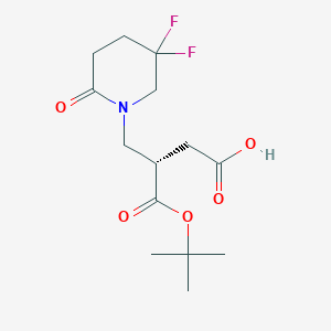 (S)-4-(tert-Butoxy)-3-((5,5-difluoro-2-oxopiperidin-1-yl)methyl)-4-oxobutanoic acid