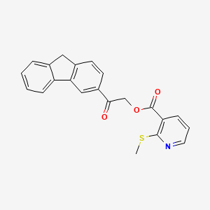 2-(9H-Fluoren-3-yl)-2-oxoethyl 2-(methylthio)nicotinate