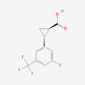 (1R,2R)-2-(3-Fluoro-5-(trifluoromethyl)phenyl)cyclopropane-1-carboxylic acid