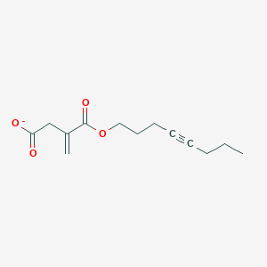 molecular formula C13H17O4- B13349316 3-((Oct-4-yn-1-yloxy)carbonyl)but-3-enoate 