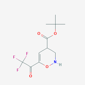 tert-Butyl 6-(2,2,2-trifluoroacetyl)-3,4-dihydro-2H-1,2-oxazine-4-carboxylate