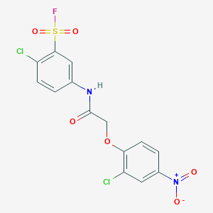 Benzenesulfonylfluoride, 2-chloro-5-[[2-(2-chloro-4-nitrophenoxy)acetyl]amino]-