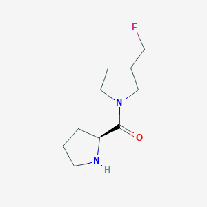 molecular formula C10H17FN2O B13349347 1-(L-Prolyl)-3-(fluoromethyl)pyrrolidine 