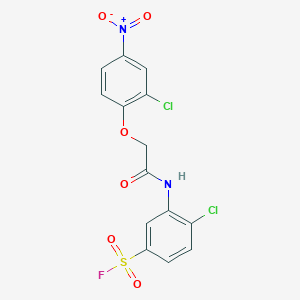 Benzenesulfonylfluoride, 4-chloro-3-[[2-(2-chloro-4-nitrophenoxy)acetyl]amino]-