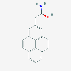 molecular formula C18H15NO B13349369 (R)-1-Amino-2-(pyren-2-yl)ethanol 