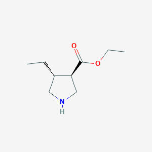 Rel-ethyl (3R,4R)-4-ethylpyrrolidine-3-carboxylate