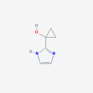 molecular formula C6H8N2O B13349399 1-(1H-Imidazol-2-yl)cyclopropanol 