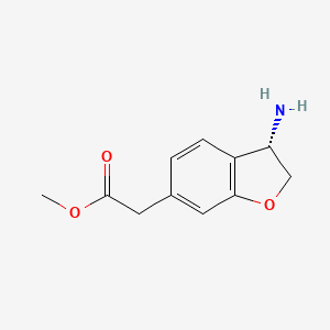 (S)-Methyl 2-(3-amino-2,3-dihydrobenzofuran-6-yl)acetate