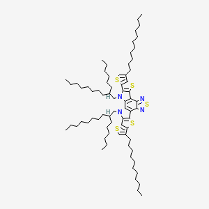 3,27-bis(2-hexyldecyl)-8,22-di(undecyl)-6,10,15,20,24-pentathia-3,14,16,27-tetrazaoctacyclo[16.9.0.02,12.04,11.05,9.013,17.019,26.021,25]heptacosa-1(18),2(12),4(11),5(9),7,13,16,19(26),21(25),22-decaene