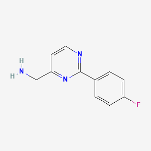 (2-(4-Fluorophenyl)pyrimidin-4-yl)methanamine