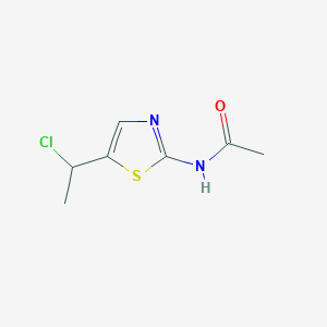 molecular formula C7H9ClN2OS B13349443 N-(5-(1-Chloroethyl)thiazol-2-yl)acetamide 