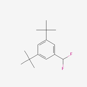 molecular formula C15H22F2 B13349456 1,3-Di-tert-butyl-5-(difluoromethyl)benzene 