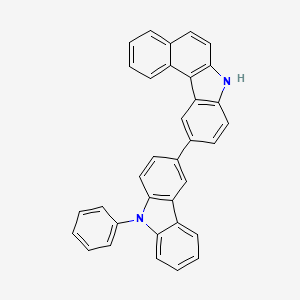 10-(9-Phenyl-9H-carbazol-3-yl)-7H-benzo[c]carbazole