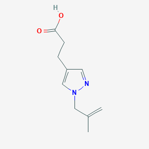 3-[1-(2-methylprop-2-en-1-yl)-1H-pyrazol-4-yl]propanoic acid