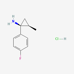 (1S,2R)-1-(4-Fluorophenyl)-2-methylcyclopropan-1-amine hydrochloride