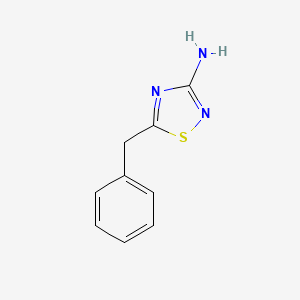 molecular formula C9H9N3S B13349539 5-Benzyl-1,2,4-thiadiazol-3-amine 