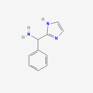 molecular formula C10H11N3 B13349554 (1H-Imidazol-2-yl)(phenyl)methanamine 