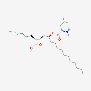 molecular formula C28H53NO4 B13349562 (S)-(S)-1-((2S,3S)-3-Hexyl-4-oxooxetan-2-yl)tridecan-2-yl 2-amino-4-methylpentanoate 