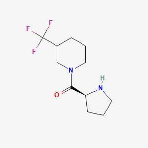 molecular formula C11H17F3N2O B13349594 1-(L-Prolyl)-3-(trifluoromethyl)piperidine 