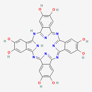 molecular formula C32H18N8O8 B13349620 29H,31H-Phthalocyanine-2,3,9,10,16,17,23,24-octol 