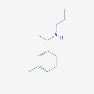 molecular formula C13H19N B13349628 N-(1-(3,4-Dimethylphenyl)ethyl)prop-2-en-1-amine 