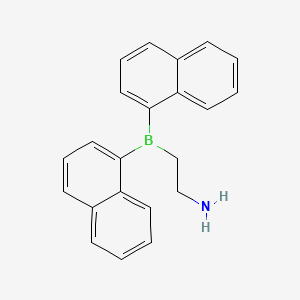 molecular formula C22H20BN B13349632 2-(Di(naphthalen-1-yl)boryl)ethanamine CAS No. 61733-89-9