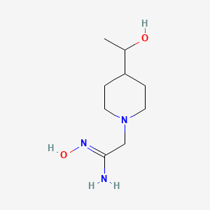 N'-Hydroxy-2-(4-(1-hydroxyethyl)piperidin-1-yl)acetimidamide