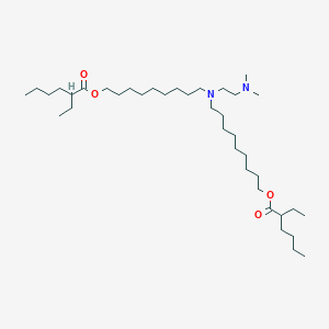 molecular formula C38H76N2O4 B13349643 ((2-(Dimethylamino)ethyl)azanediyl)bis(nonane-9,1-diyl) bis(2-ethylhexanoate) 