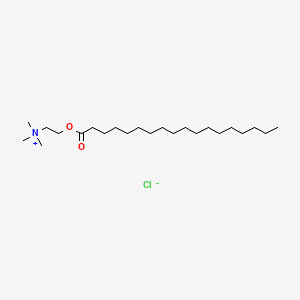 molecular formula C23H48ClNO2 B1334965 三甲基(2-(硬脂酰氧基)乙基)氯化铵 CAS No. 25234-57-5