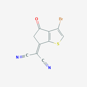 2-(3-Bromo-4-oxo-4H-cyclopenta[b]thiophen-6(5H)-ylidene)malononitrile