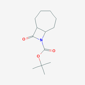 molecular formula C13H21NO3 B13349685 tert-Butyl 9-oxo-8-azabicyclo[5.2.0]nonane-8-carboxylate 