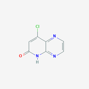 molecular formula C7H4ClN3O B13349686 8-Chloropyrido[2,3-b]pyrazin-6-ol 