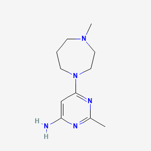 2-Methyl-6-(4-methyl-1,4-diazepan-1-yl)pyrimidin-4-amine