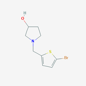 1-((5-Bromothiophen-2-yl)methyl)pyrrolidin-3-ol