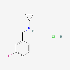 molecular formula C10H13ClFN B13349725 N-(3-Fluorobenzyl)cyclopropanamine hydrochloride 