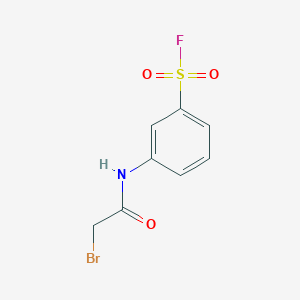 molecular formula C8H7BrFNO3S B13349745 3-[(Bromoacetyl)amino]benzenesulfonyl fluoride CAS No. 658-95-7