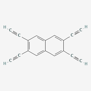 molecular formula C18H8 B13349764 2,3,6,7-Tetraethynylnaphthalene 