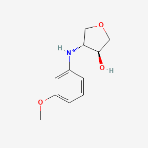 (3S,4R)-4-[(3-methoxyphenyl)amino]oxolan-3-ol