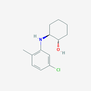 molecular formula C13H18ClNO B13349781 (1S,2S)-2-((5-Chloro-2-methylphenyl)amino)cyclohexan-1-ol 